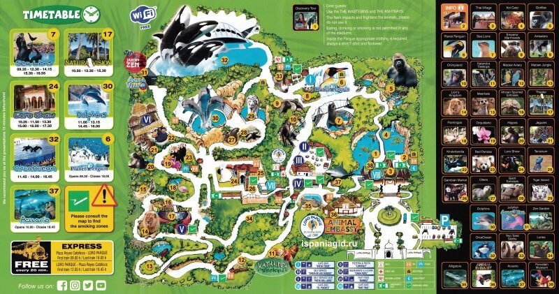 Loro Park map