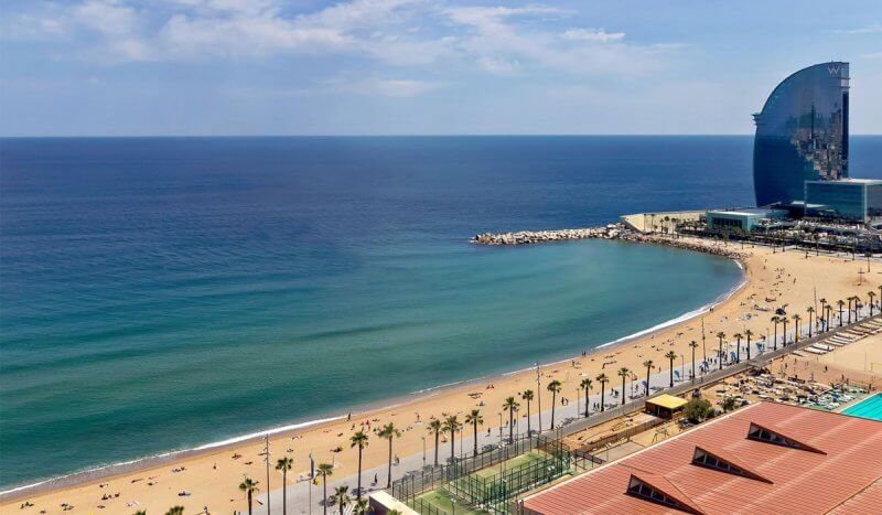 San Sebastia beach view