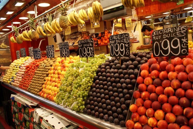 Fruit at the Boqueria market