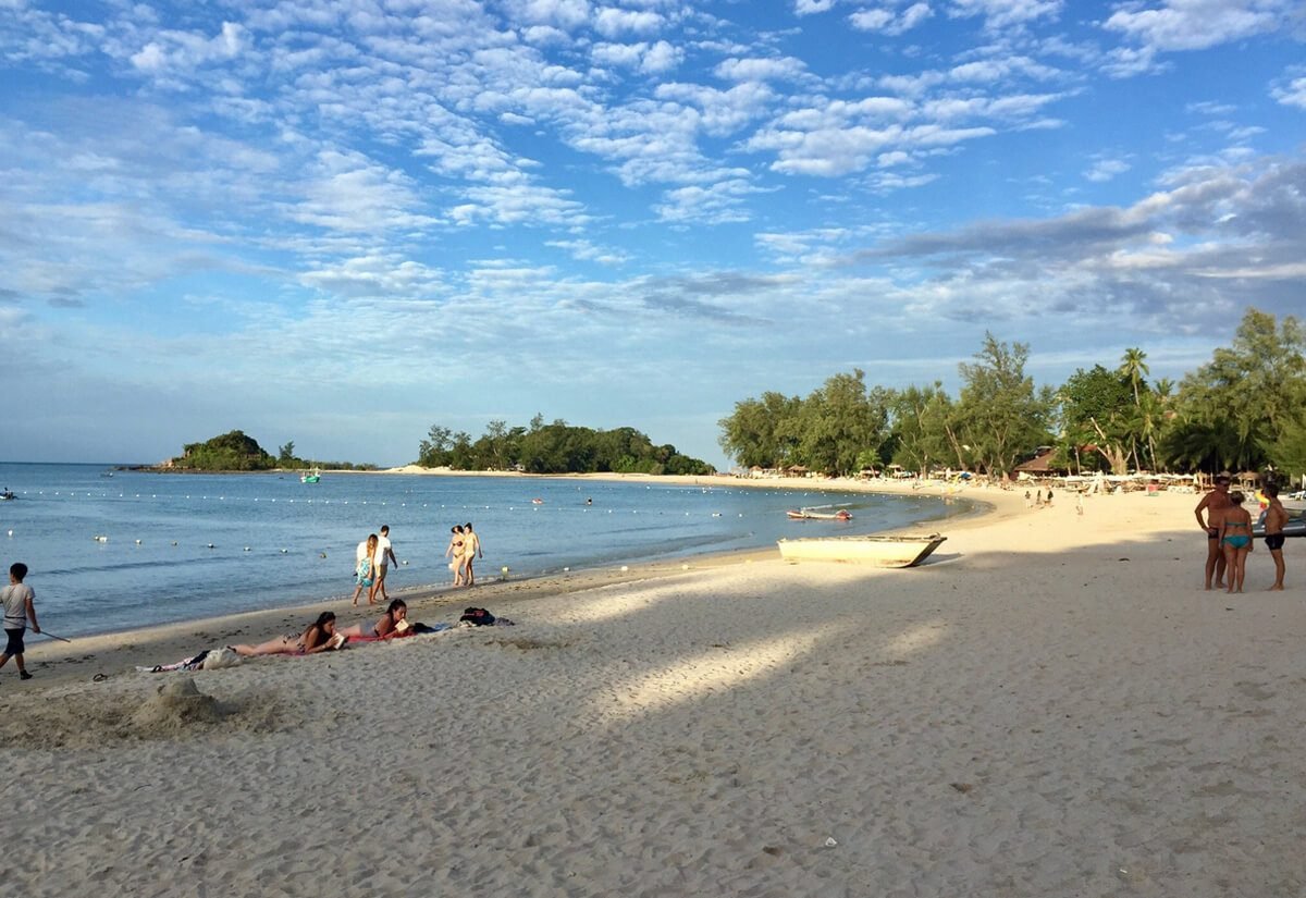 Pictured is Choeng Mon Beach Chong Mon Beach