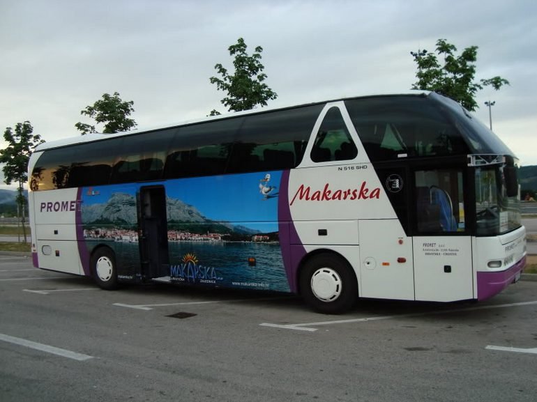 Pictured is the Promet Makarska bus Promet Makarska Bus