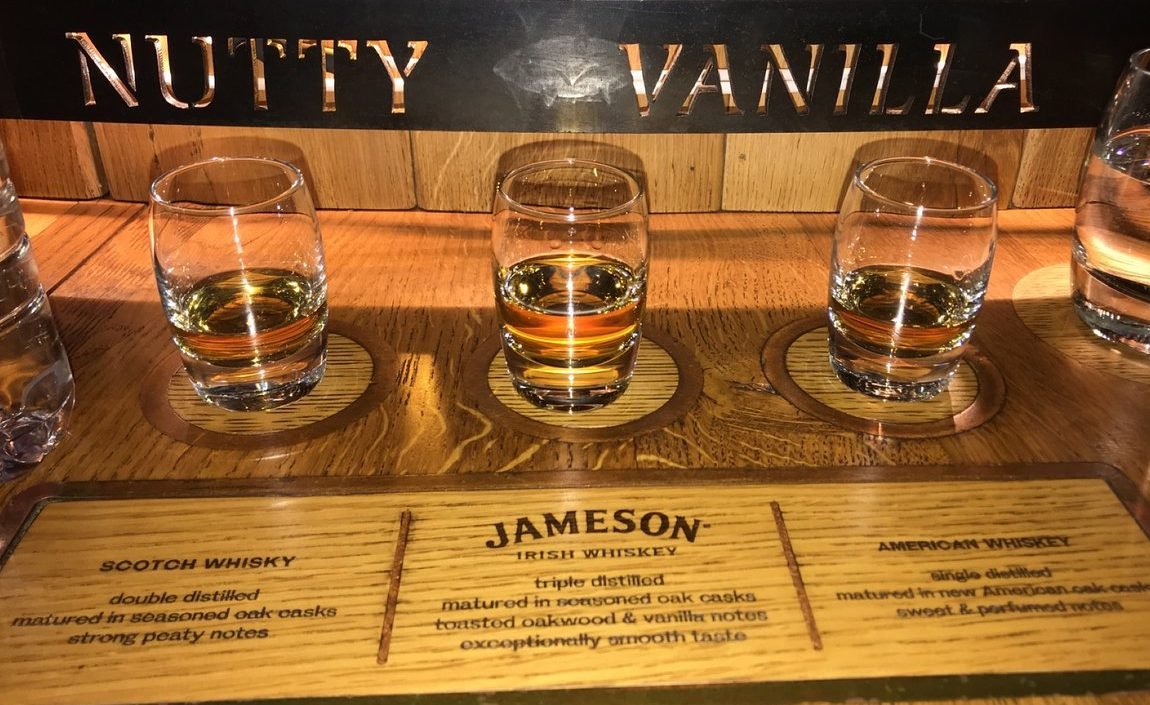 Jameson Whiskey Tasting Tasting of the drink is included in the program of the visit