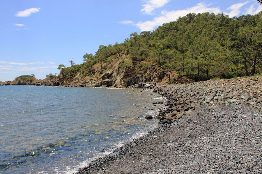 Pebble beach in Cleopatra Bay Cleopatra Bay Pebble Beach