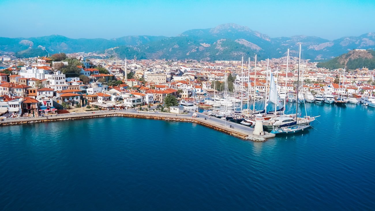 Photos of moored yachts in Marmaris, Turkey Marmaris, Turkey
