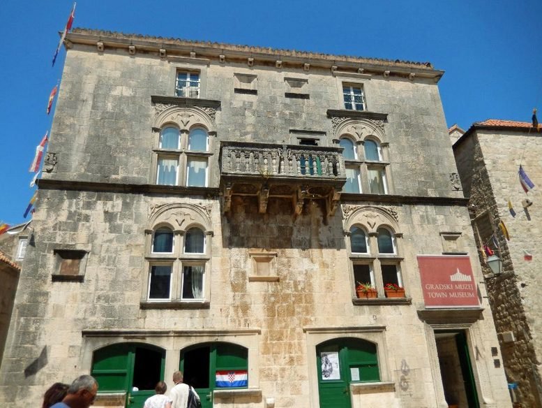 In the photo, the building of the Korcula City Museum Korcula City Museum