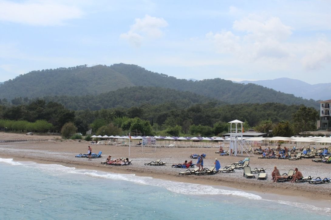 Wild beach in Tekirova Recreation in the village of Tekirova
