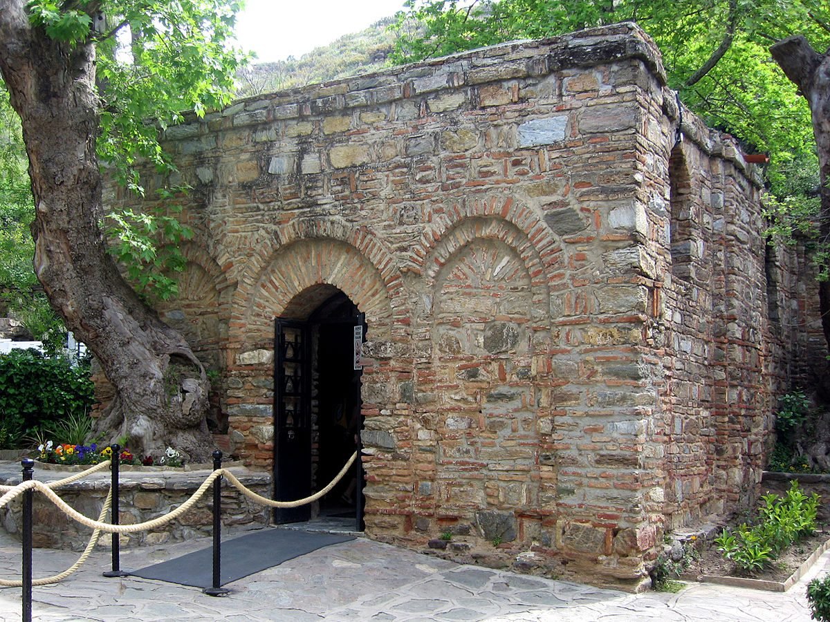Photo of the building of the House of the Virgin Mary in Ephesus House of the Virgin Mary, Ephesus