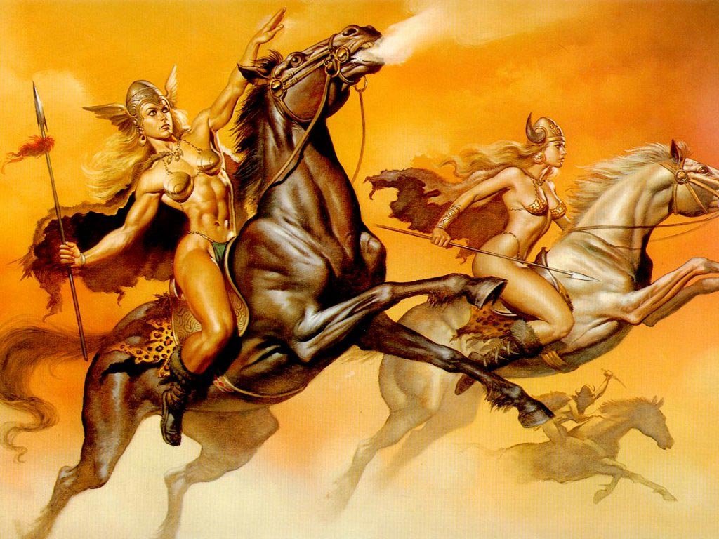 Picture of Amazons on horseback Warriors of the Amazon