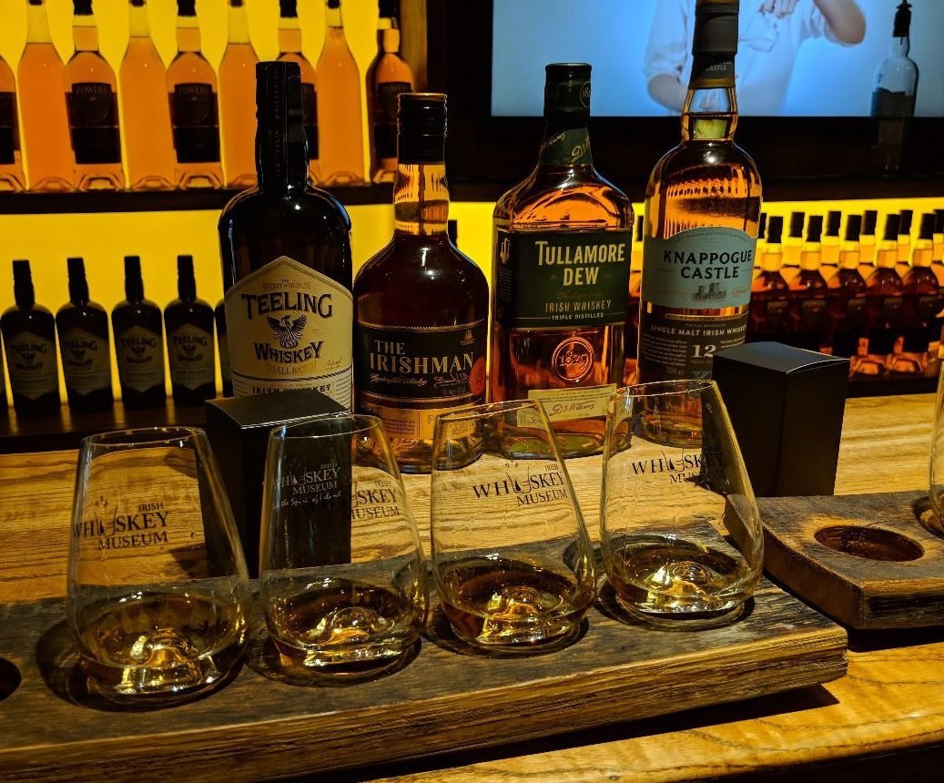 Photo of tasting whiskey with glasses Whisky tasting