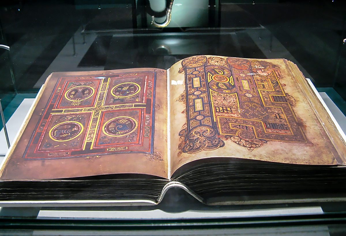 Pictured is the Book of Kells The Book of Kells