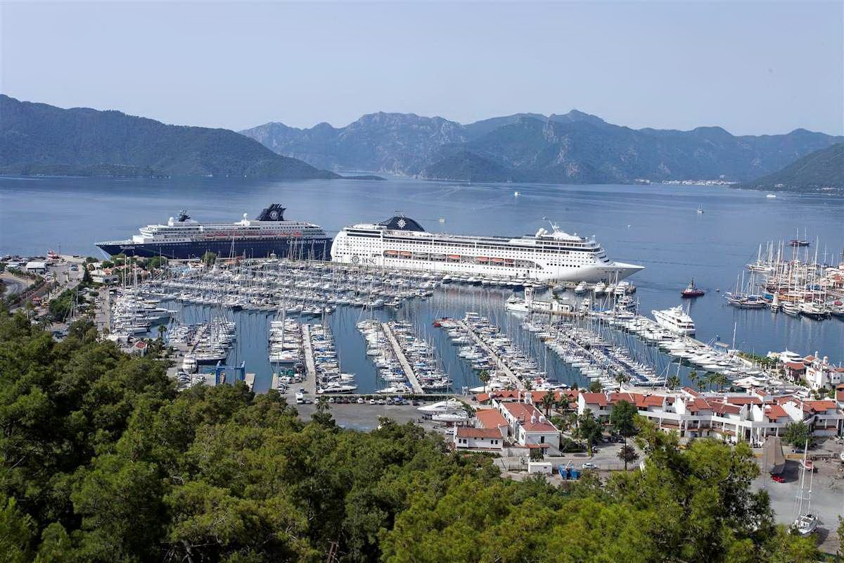 Pictured is the Cruise Port of Marmaris Marmaris Cruise Port