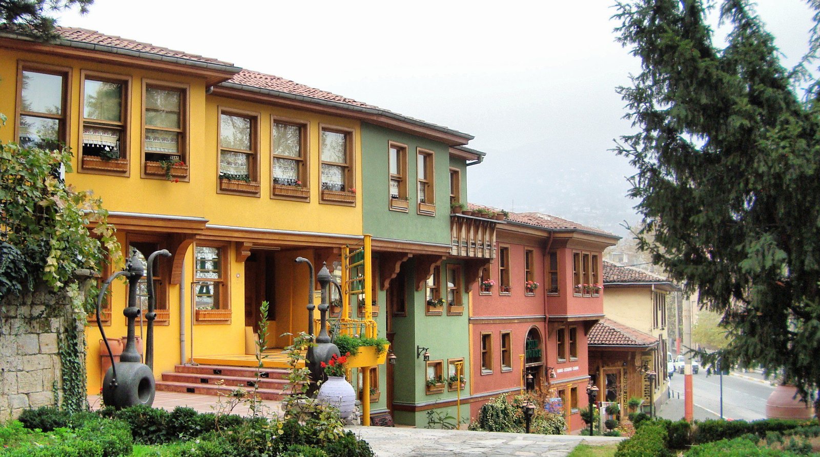 In the city of Mugla in winter Mugla in winter