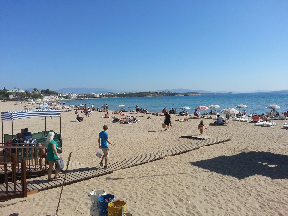 Summer beach in Didim, Turkey Didim Beach Resort