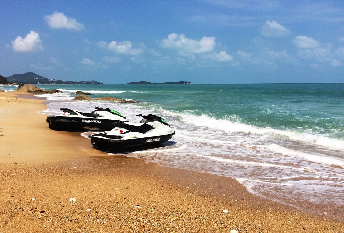 Photo of jet skis on Lamai Beach, Koh Samui Beach fun