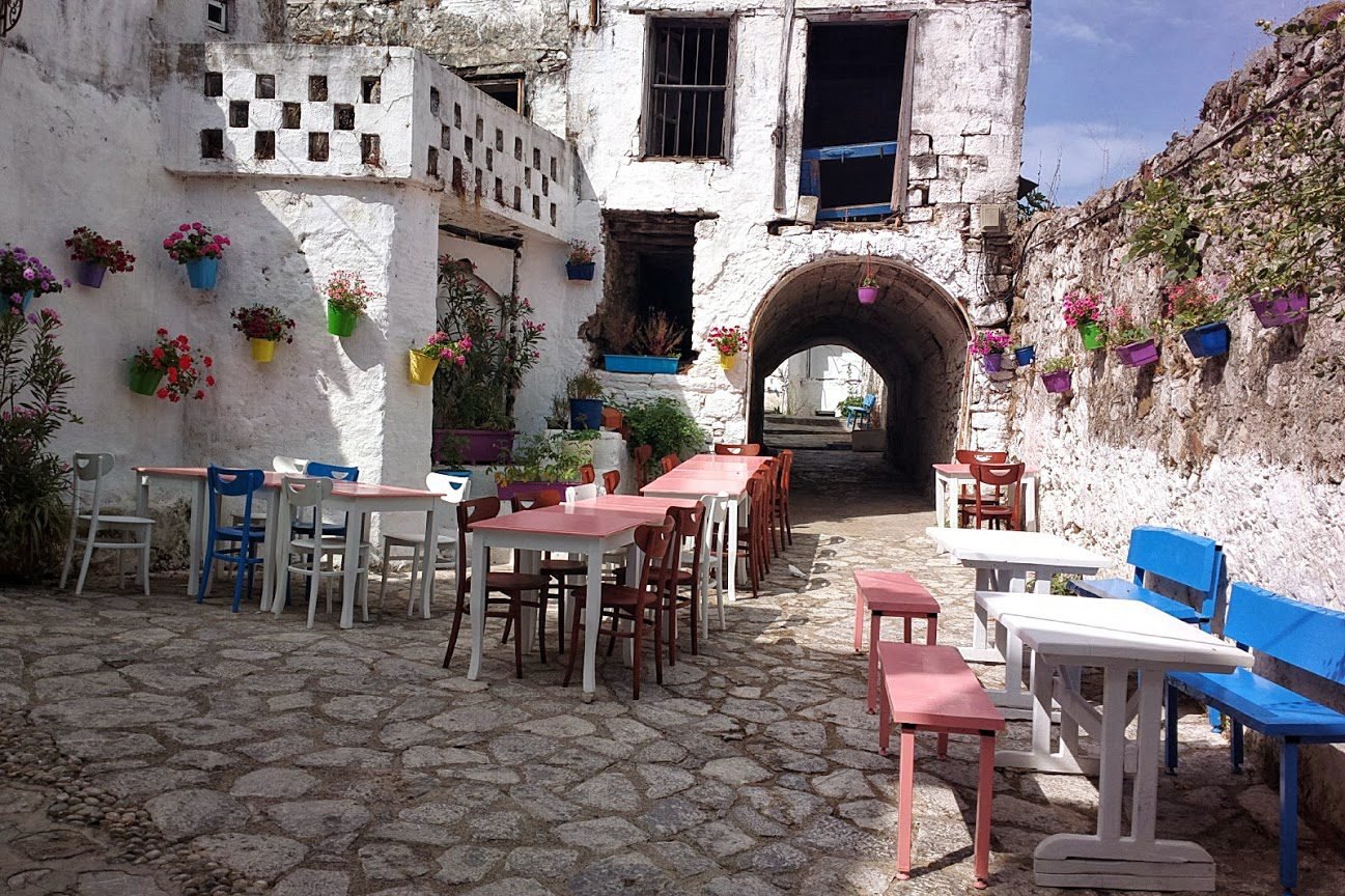 A street in the Old district of Marmaris Marmaris Old Town Walk