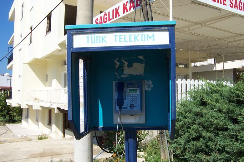 Photo of a Turkish pay phone Pay phone