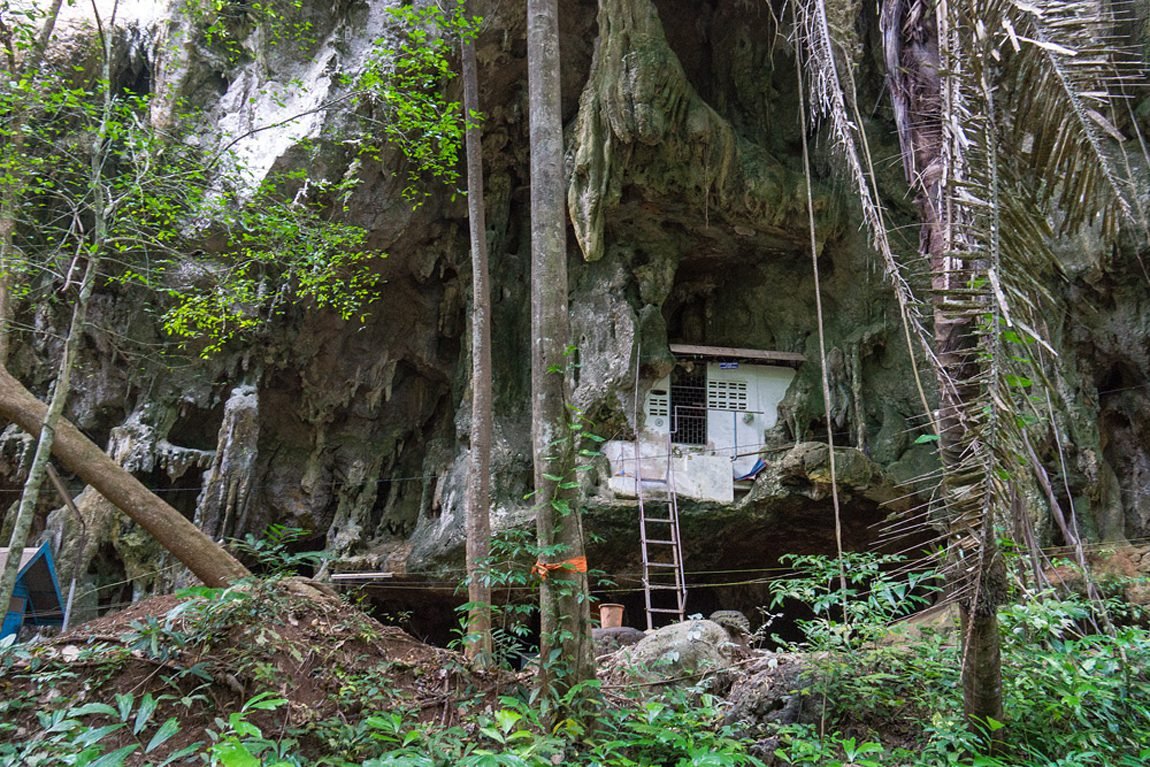 Photo of one of the monks ' houses A typical monk's house