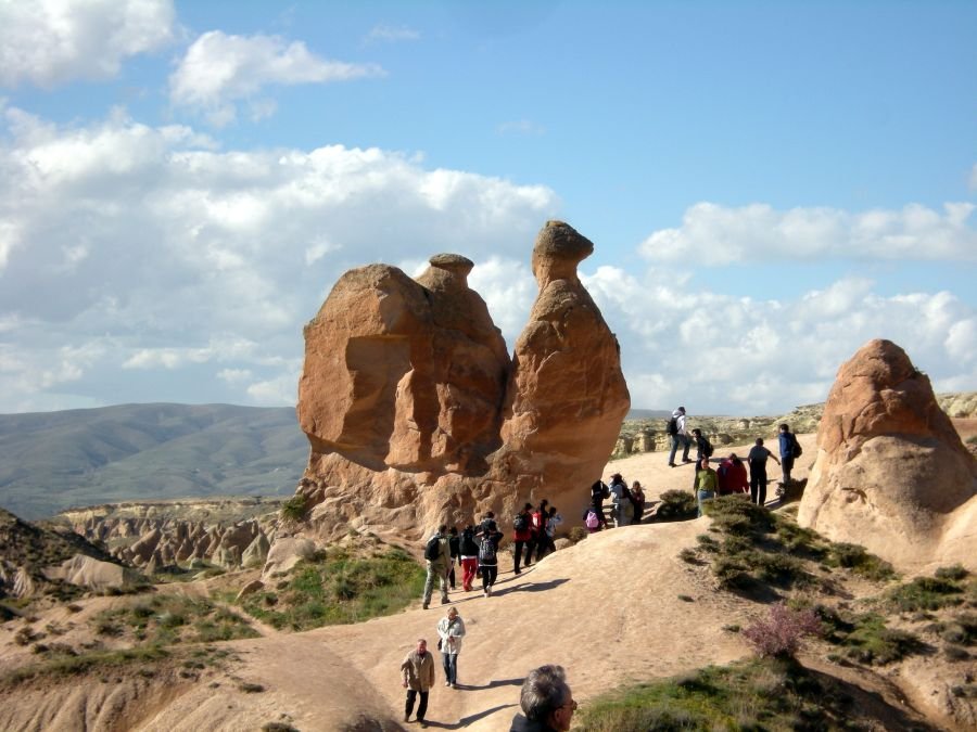 Tourists on excursions in Cappadocia, Turkey Cappadocia City Tours