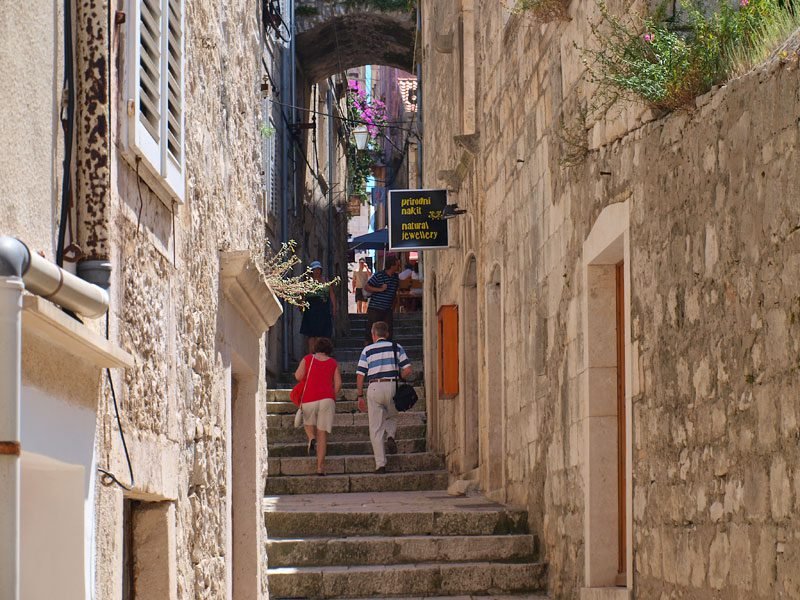 A narrow street in Korcula Korcula Street