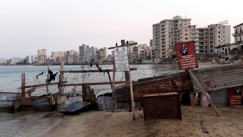 Photo: fence at the beach in Varosha