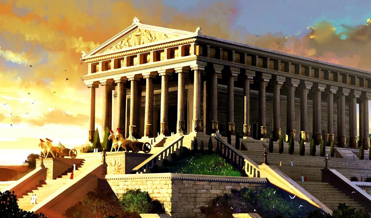This is what the Temple of Artemis at Ephesus looked like Temple of Artemis in Ephesus
