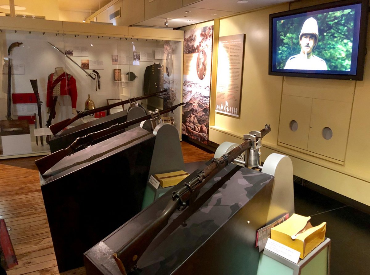 Exhibits of Irish weapons in the National Museum of Ireland The museum features the Irish Army