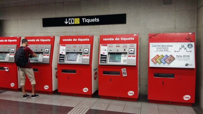 Barcelona ticket vending machines Ticket vending machines