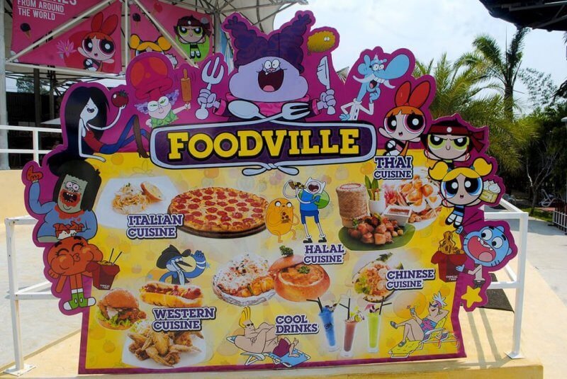 Menu of one of the cafes