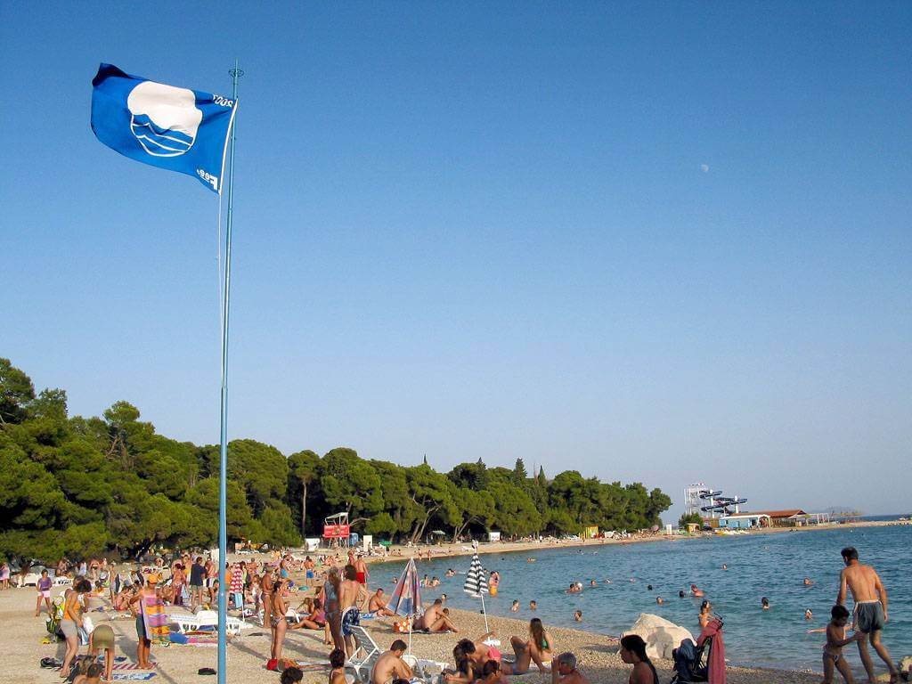Drazica beach is not far from the center of Zadar Drazhitsa Beach