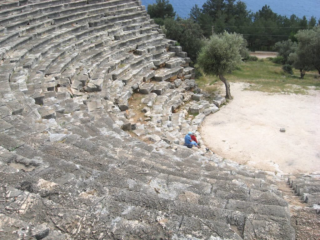 Ancient Greek amphitheater in Kasha Hellenistic Theatre