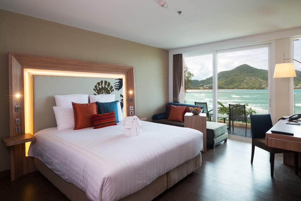 Interior of a room at Novotel Phuket Kamala Beach with sea view Novotel Phuket Kamala Beach Room