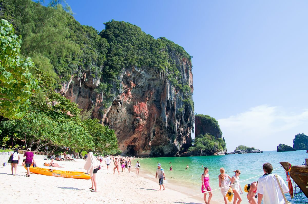 Pictured is Pranang Cave Beach, Railay Pranang Cave Beach