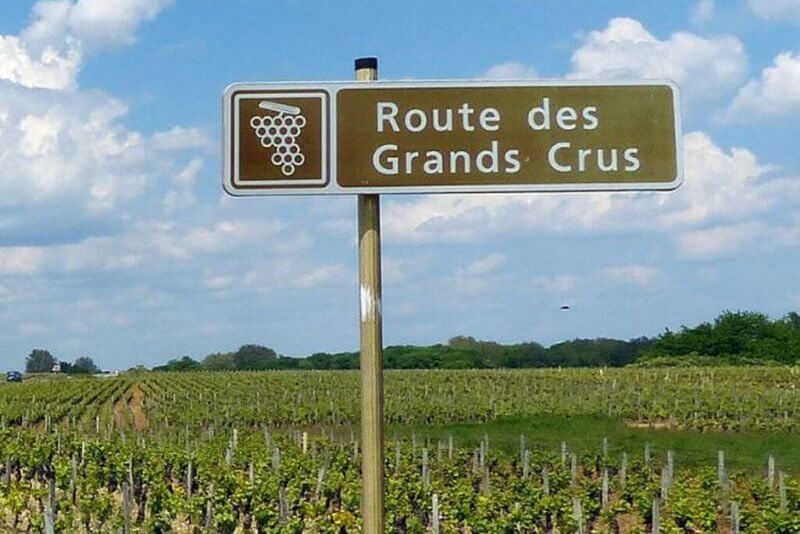Route des Grands Crus Sign on the wine route
