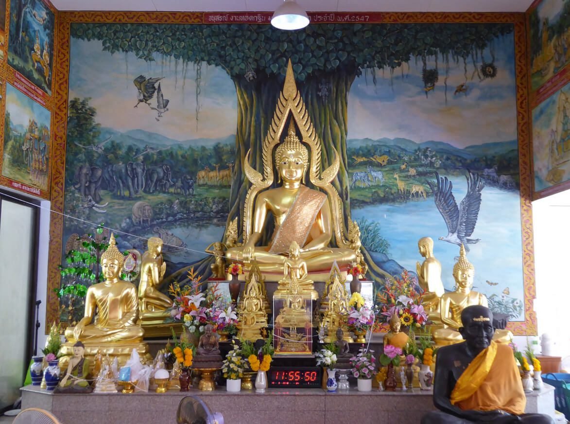Buddha statues at Wat Baan Kamala near Kamala Beach Wat Baan Kamala Temple