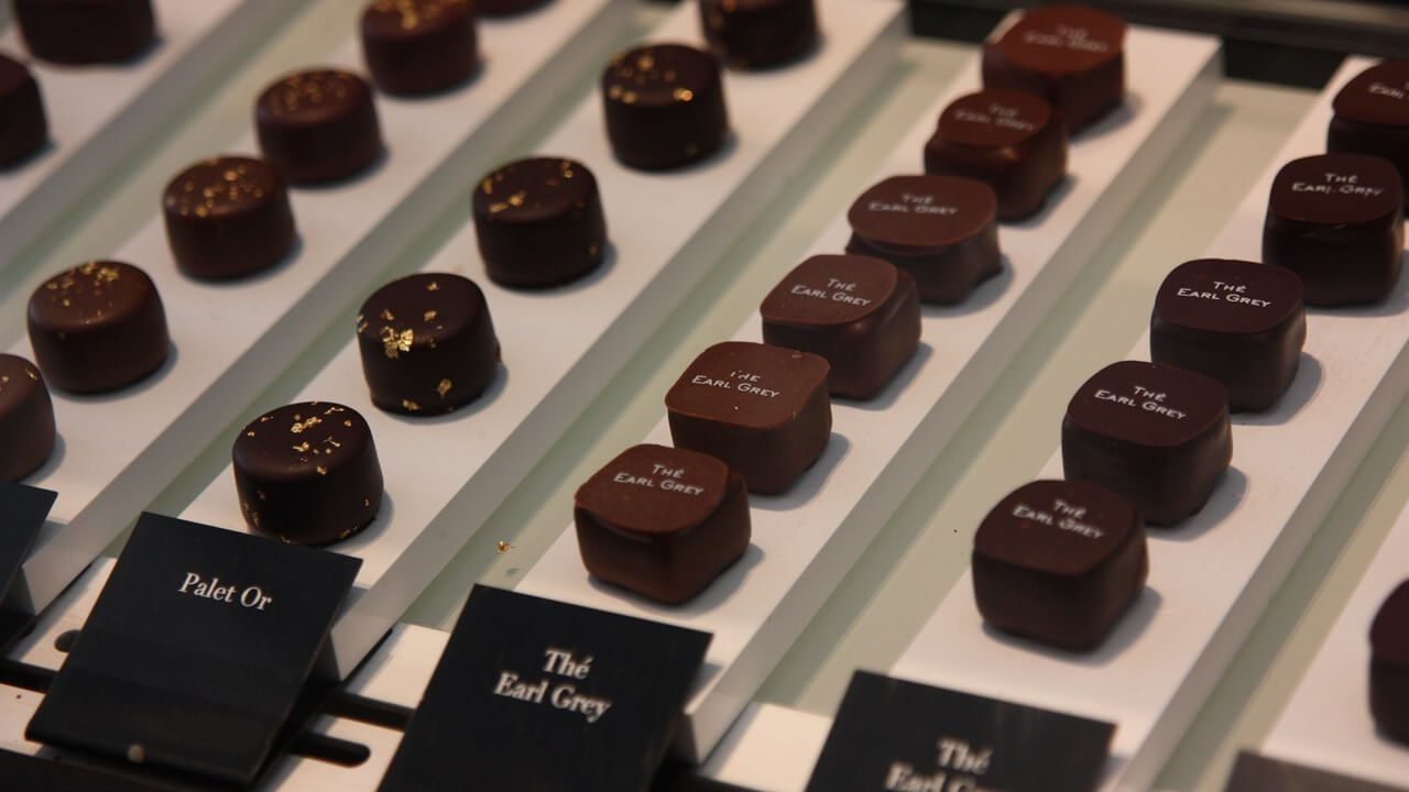 Photo of chocolate in the Pierre Marcolini store Pierre Marcolini's chocolate