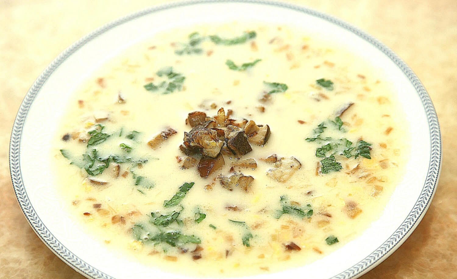 Photo of Brussels soup with dried champignons Brussels sprouts with dried mushrooms