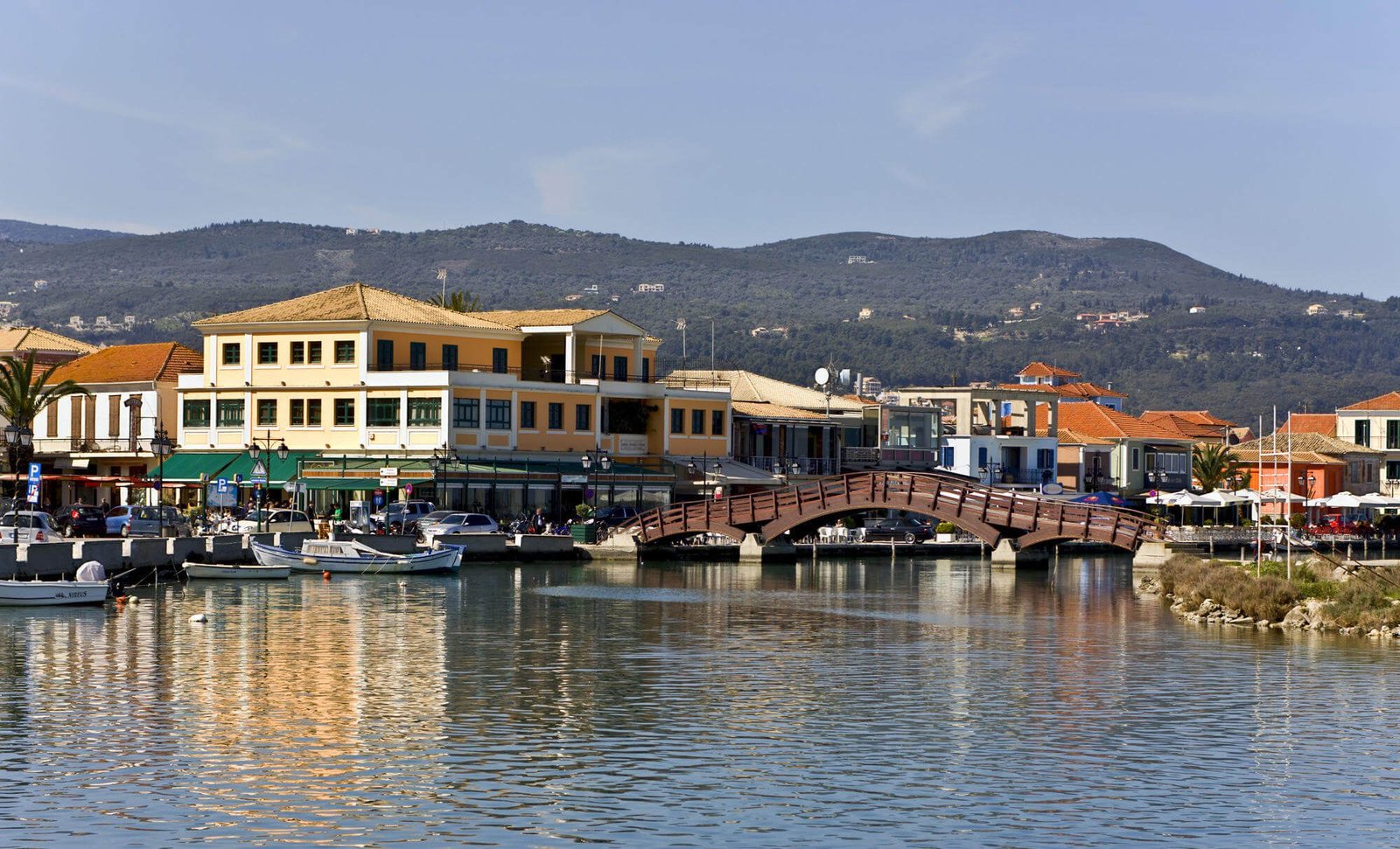 Photo of the capital of the island of Lefkada The capital of the island is the city of Lefkada
