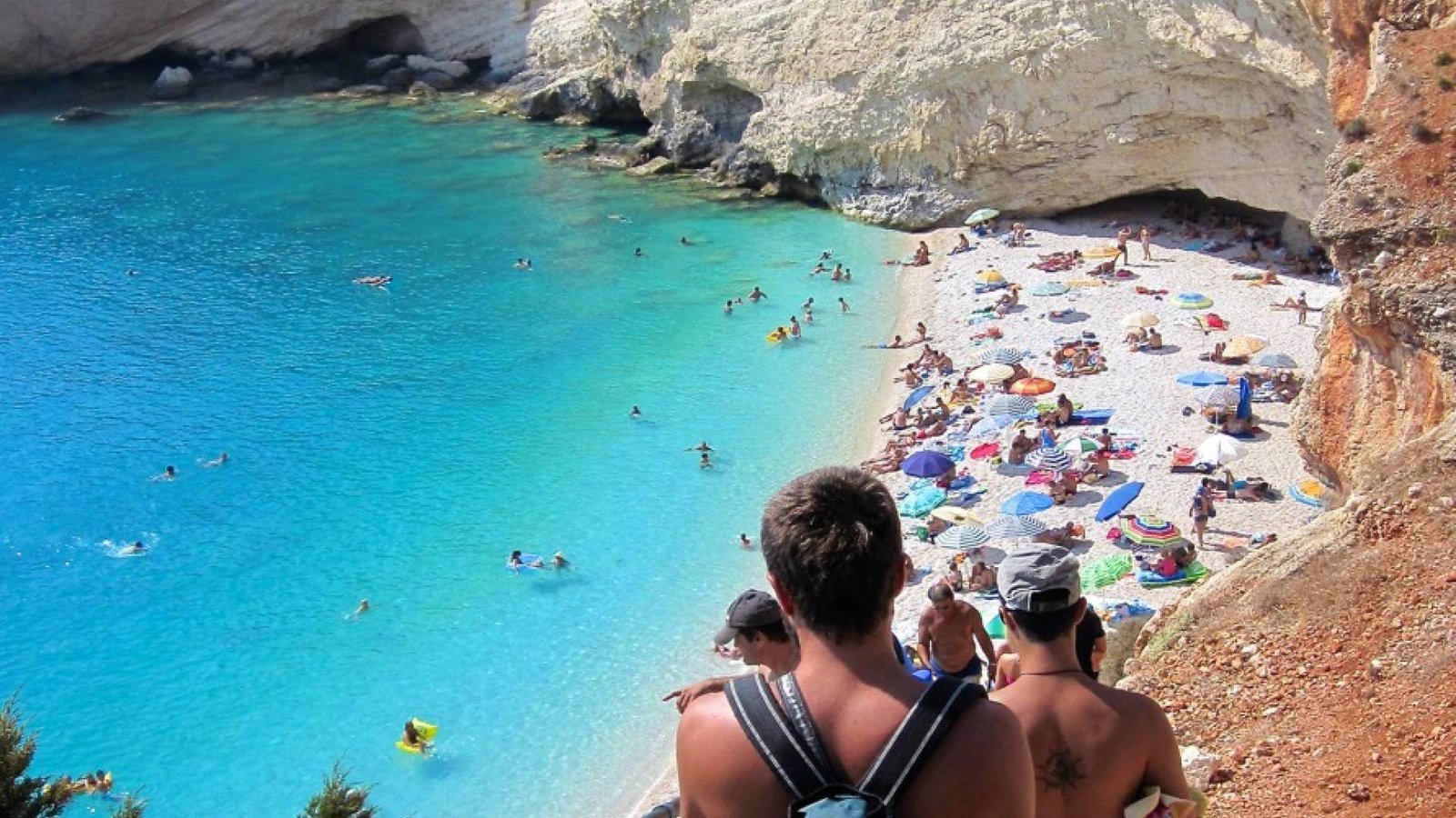 Photo of the descent to the beach of Porto Katsiki Descent of Porto Katsiki