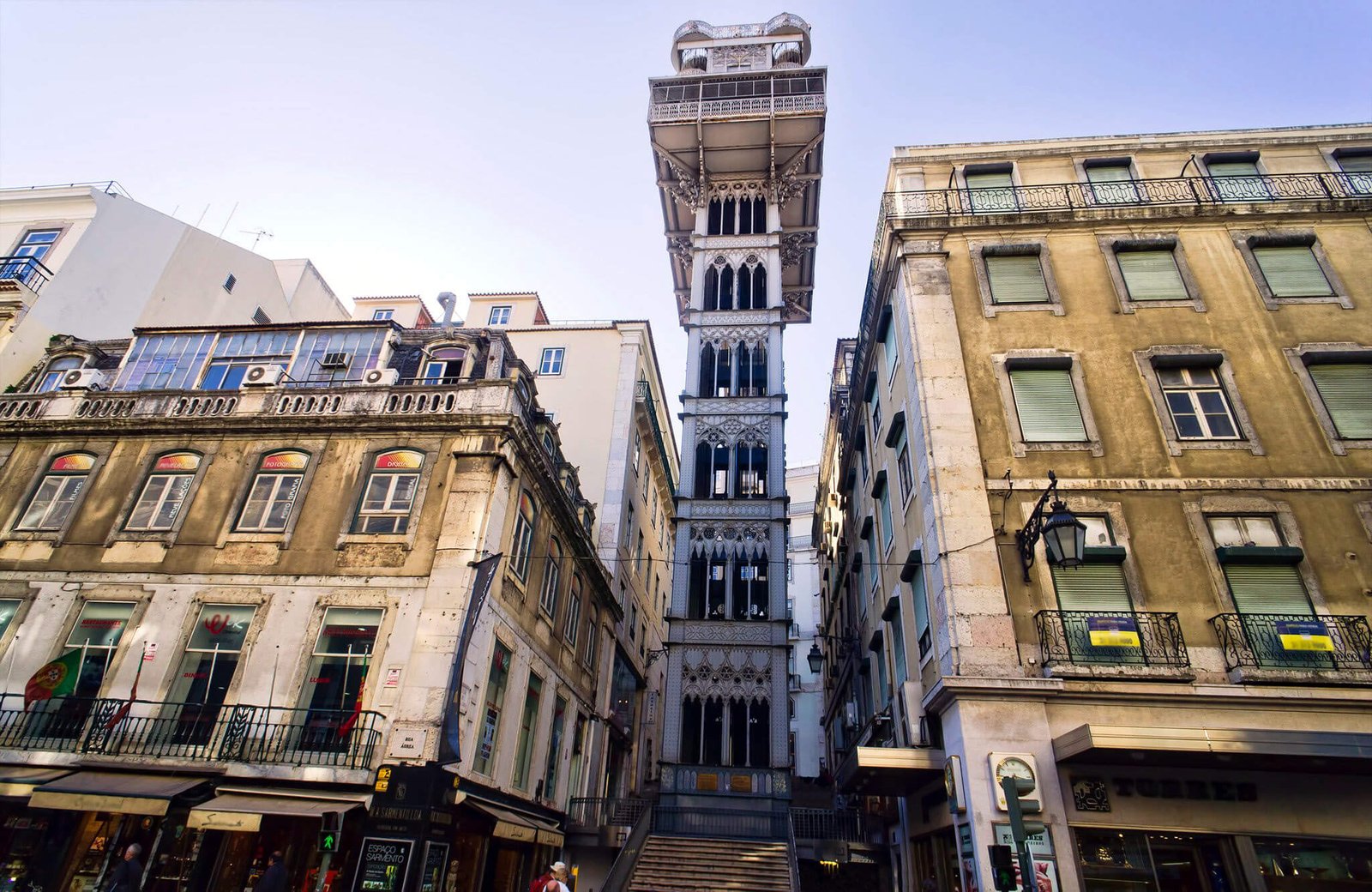 Photo of the Santa Justa Elevator in Lisbon Elevator Santa Justa