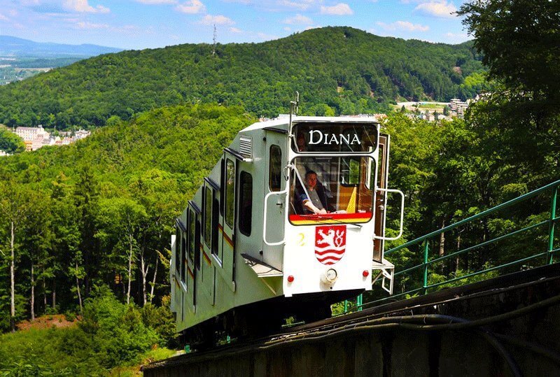 Funicular in Karlovy Vary