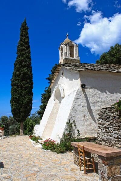 Monastery of St. Theoktisti on the island of Ikaria, Greece St. Teoctisti Monastery