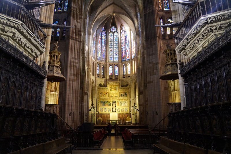 Cathedral of Leon Santa Maria in Spain Cathedral of Leon Santa inside