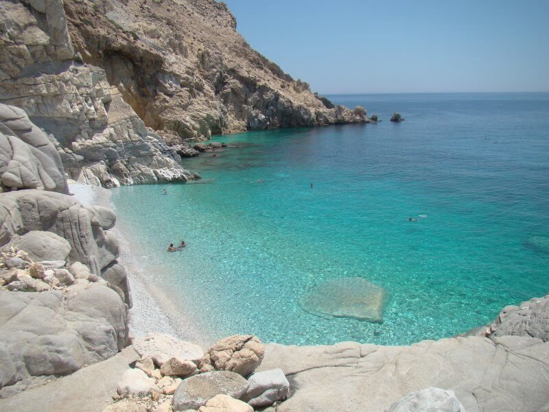 Seychelles beach on the island of Ikaria, Greece Seychelles Beach