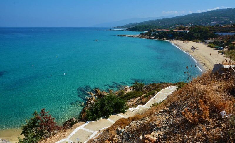 Armenistis Beach in Ikaria, Greece Armenistis Beach
