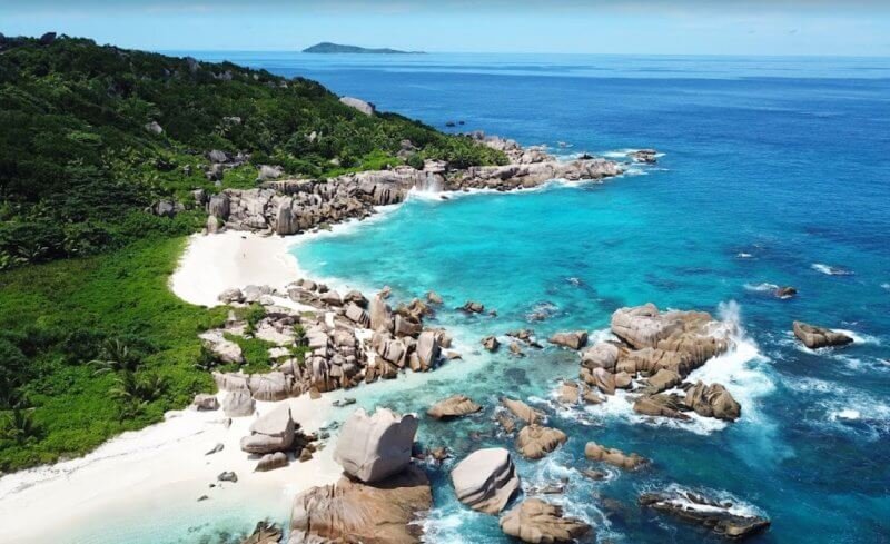 Aerial view of Anse-Marron