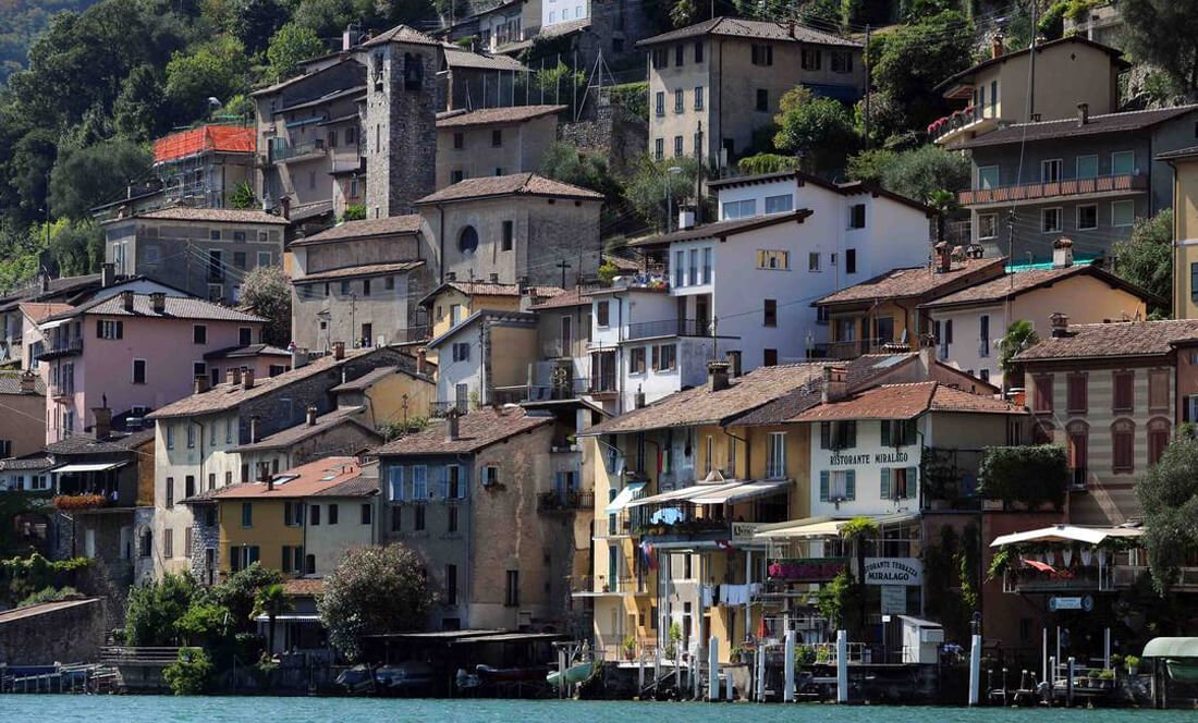 Gandria on the slopes of Monte Bre Historical center of Gandria
