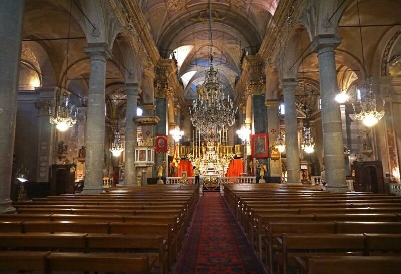 Interior of the Basilica