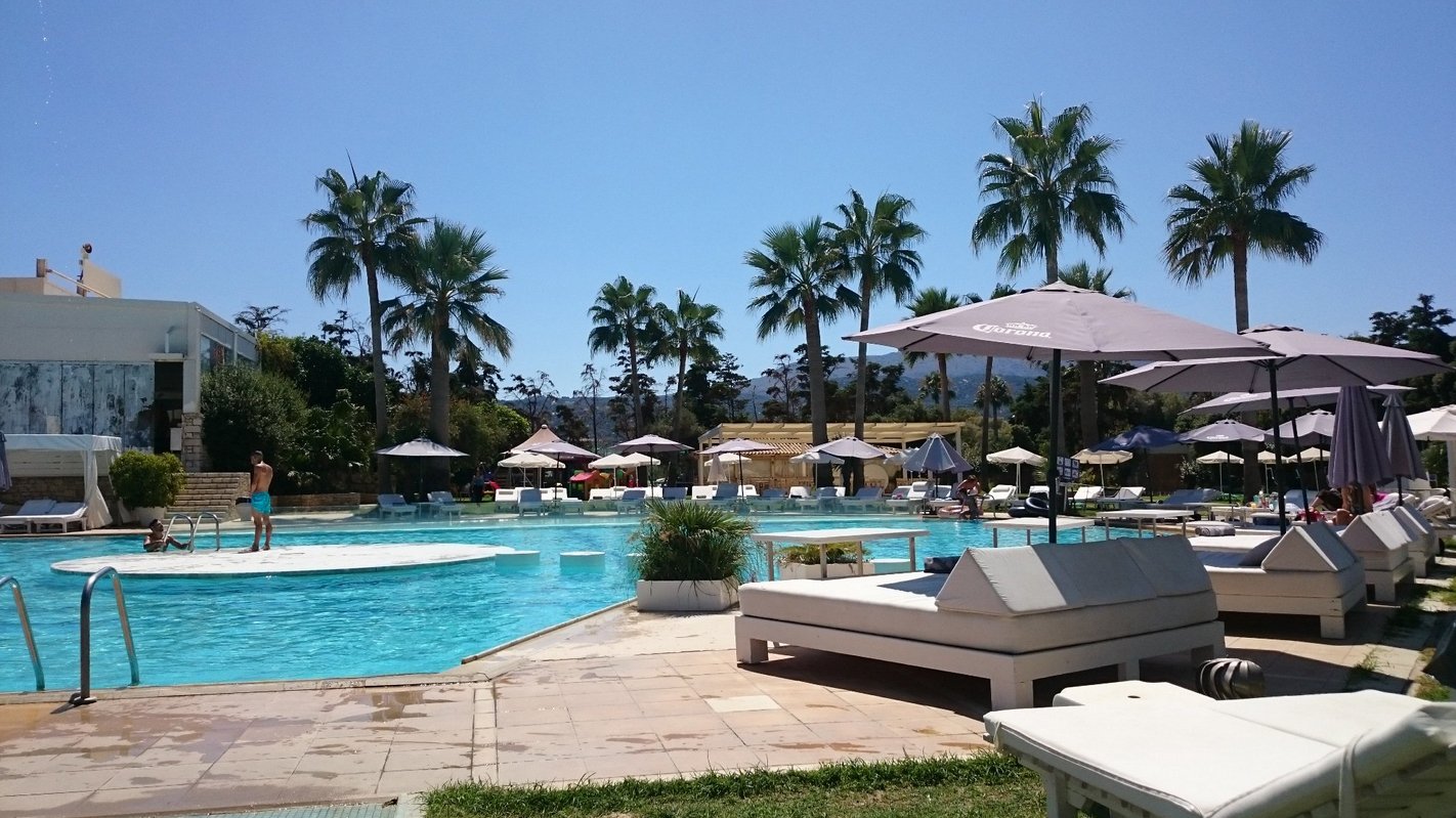 Photo of the pool on the territory of the Baja beach club Baja beach club pool