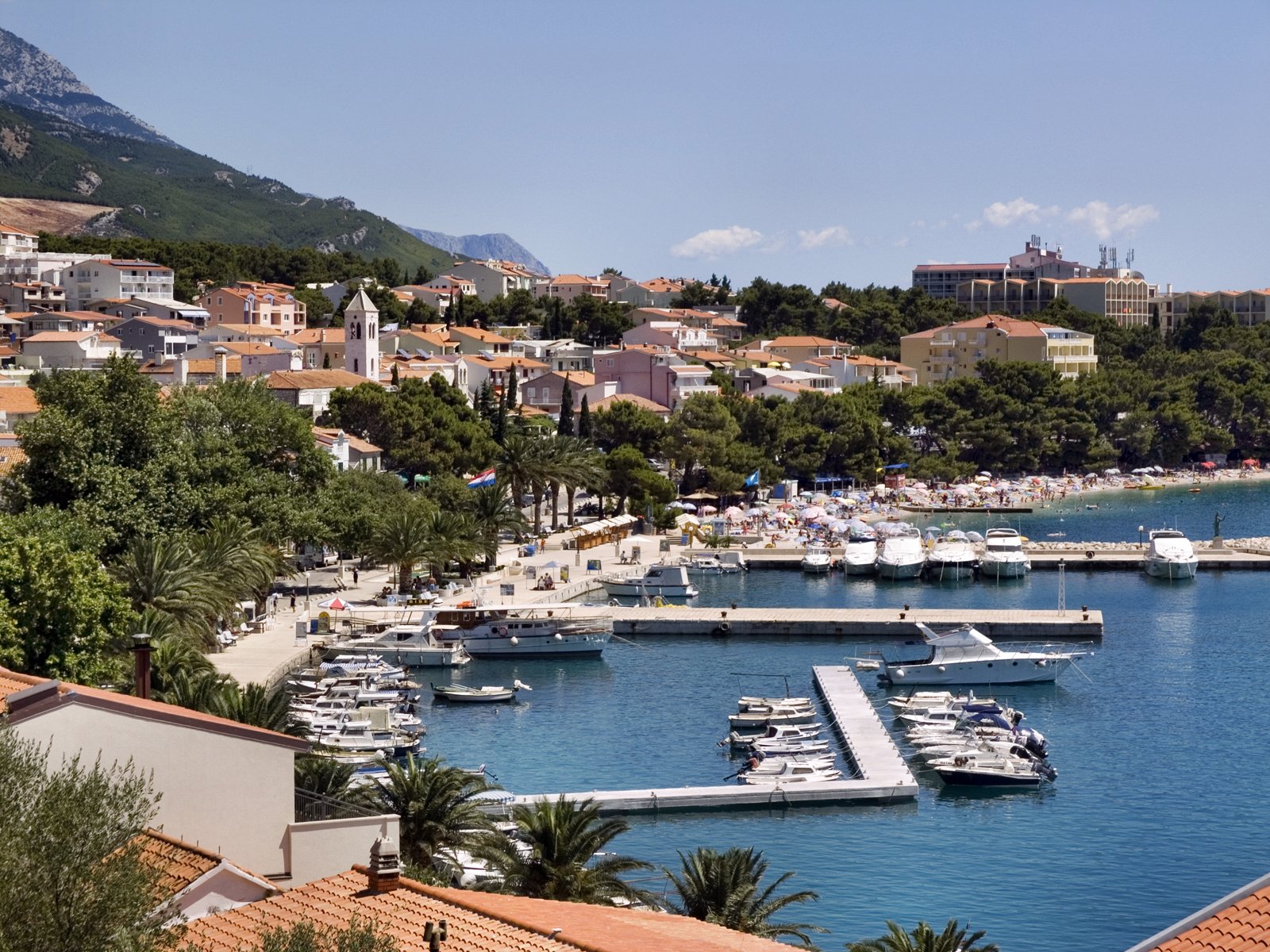 Photo of the village of Baska-Voda in Croatia Baska Voda - a community in Croatia