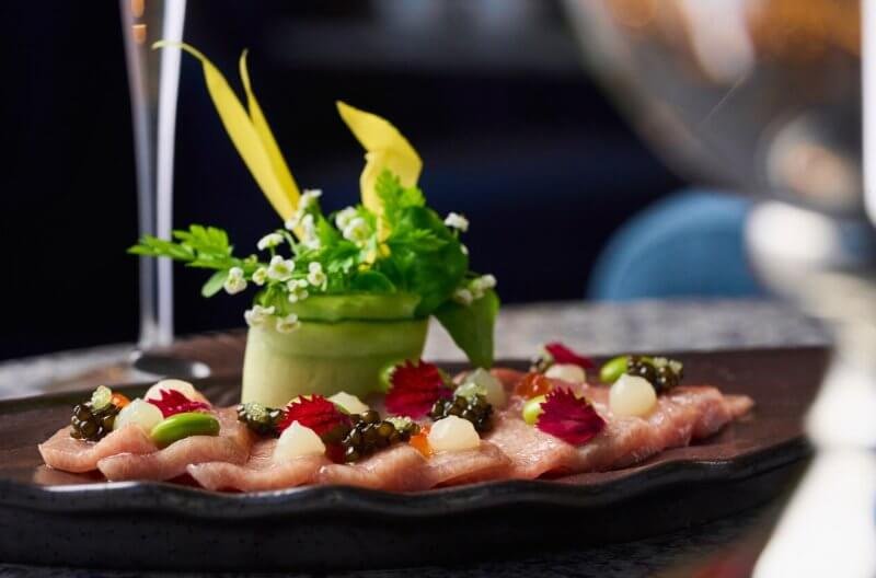 Photo of beautiful dishes in the restaurant At. Mosphere Dish at the restaurant At. Mosphere
